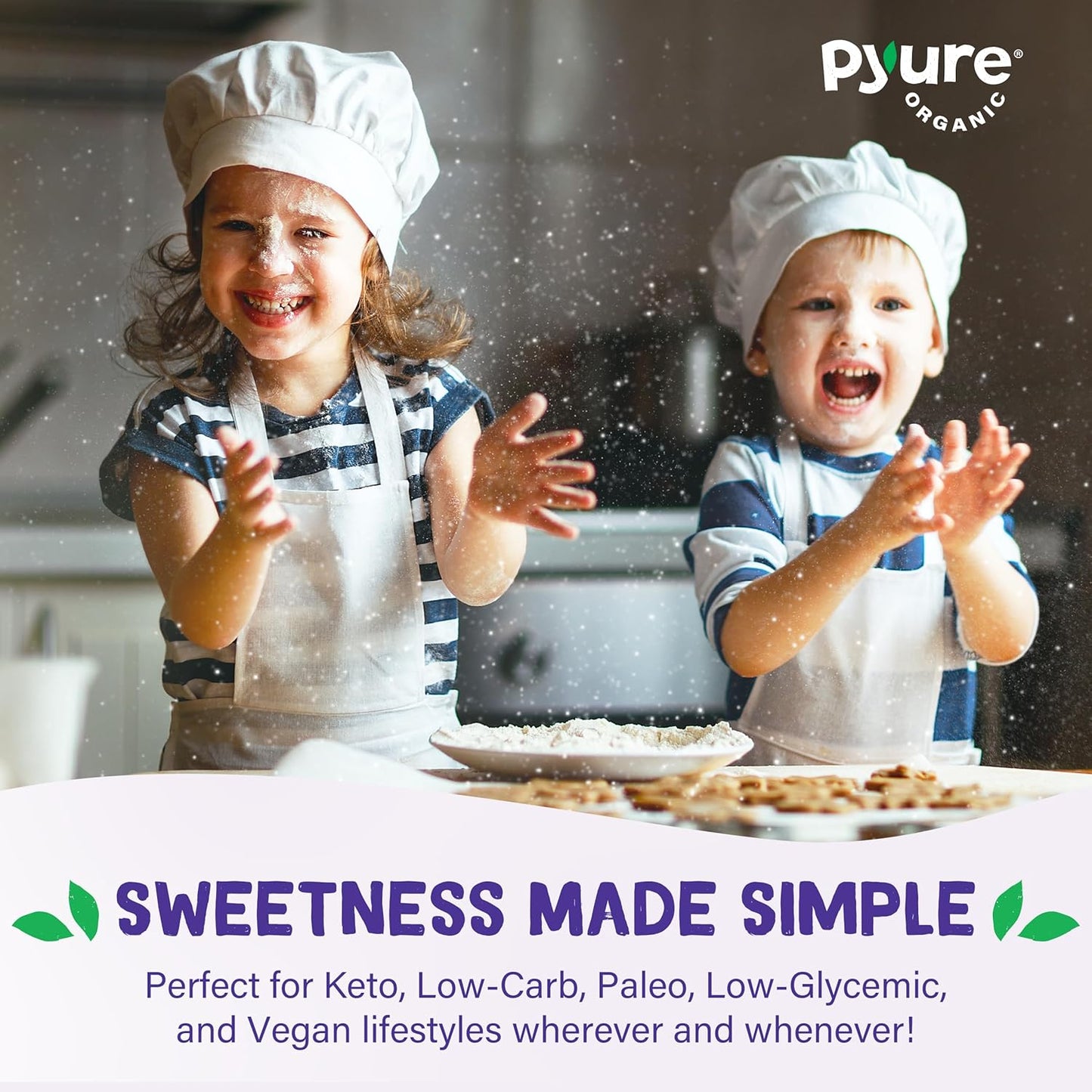 Pyure Organic Stevia Extract Powder – Daily Mindfulness Sweetener for Wellness Routines, Zero Calorie Ritual
