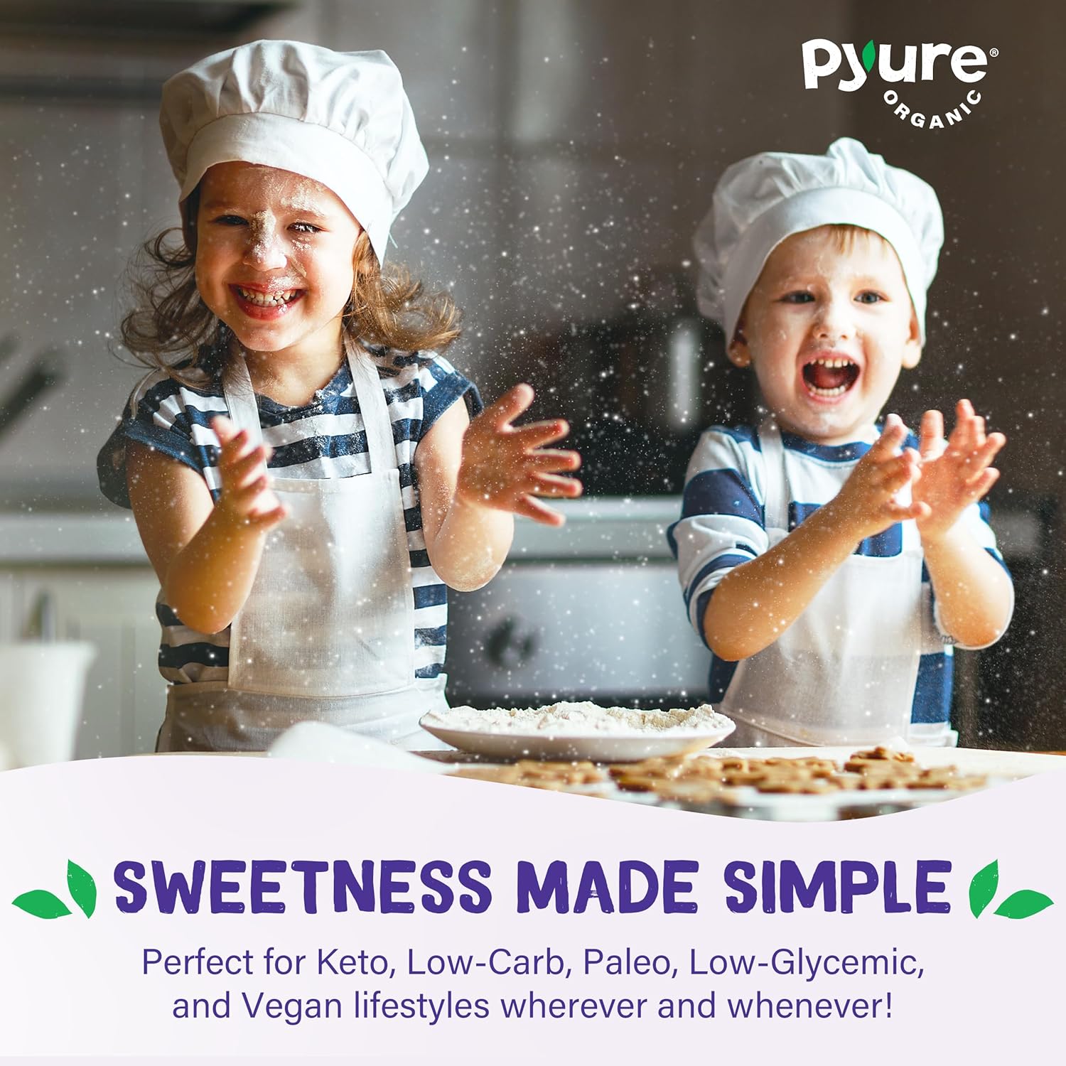 Pyure Organic Stevia Extract Powder – Daily Mindfulness Sweetener for Wellness Routines, Zero Calorie Ritual