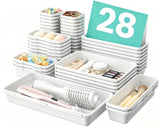 A-LuGei Stackable Drawer Tray System – See-Through Design for Calm, Organized Makeup and Skincare Storage