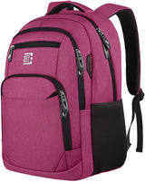 Volher Laptop Backpack – Pickpocket Proof Campus Backpack for 15.6 Inch Laptops, Hidden Wallet Compartment