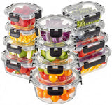 Liuruiyu BPA-Free Rectangular Glass Storage Set – Transparent Bento Boxes for Intentional Kitchen Organization
