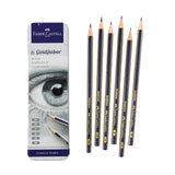 Faber-Castell Drawing Pencils Less-Is-More Set - Streamlined Sketching Supplies for Modern Home Studios, Reforested Wood and Carbon-Neutral Production
