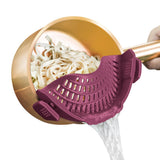 AUOON Clip On Strainer Silicone for All Pots, Charming Valentine's Day Gift for Her Small Kitchen Setup