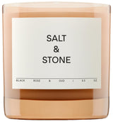 Salt & Stone Coconut & Soy Candle for Self-Care Night & Bath Ritual, Spa-Like Woody Scent for Bedroom