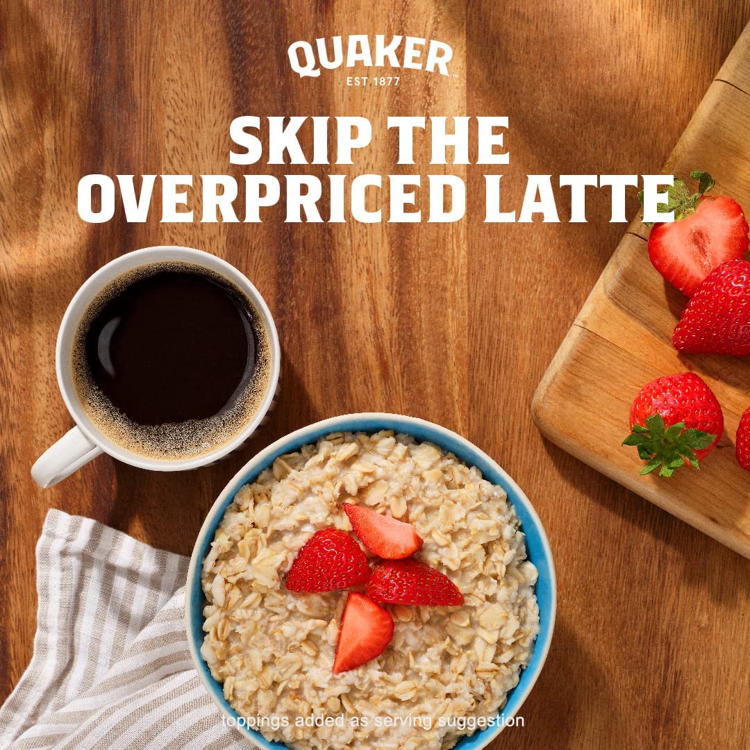 Quaker Instant Oatmeal Original – Camping and Road Trip Breakfast, Just Add Hot Water Single-Serve Packets