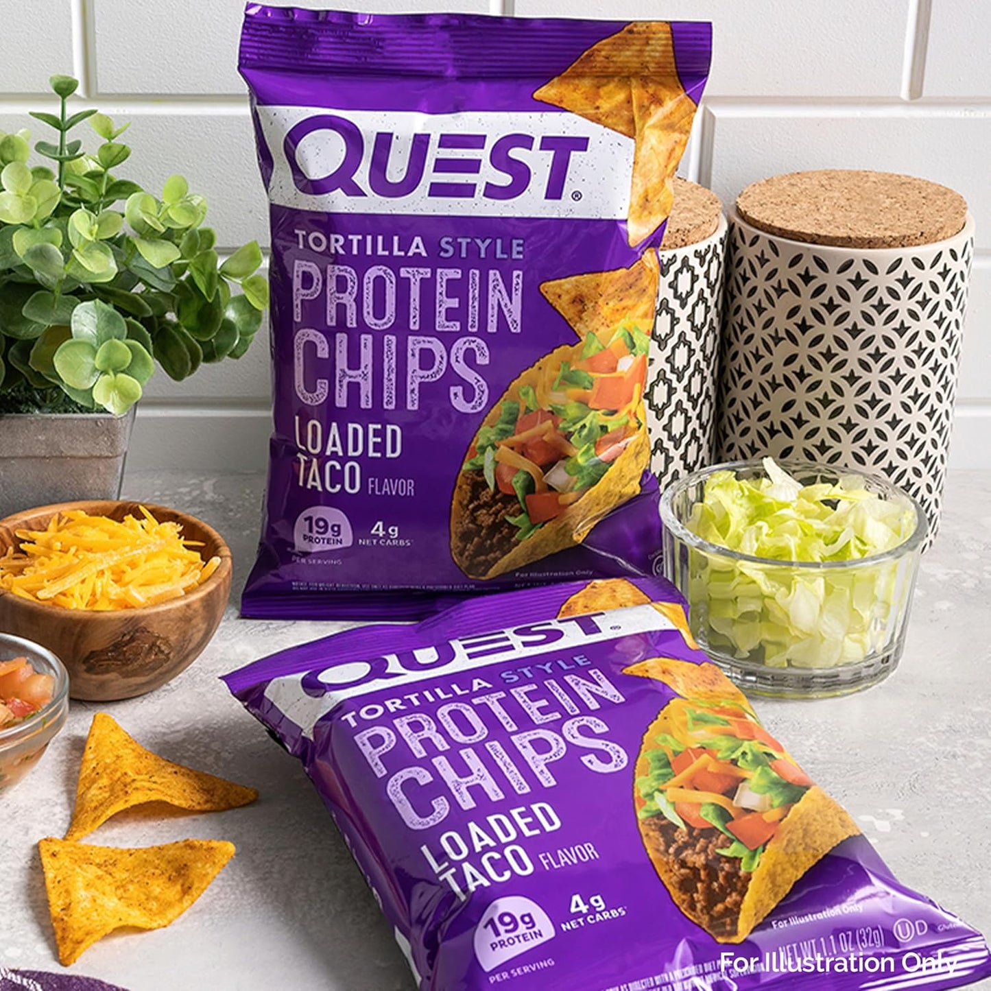 Quest Nutrition Chili Lime Tortilla Style Protein Chips – Low Carb Trail Snack for Backpacking Adventures