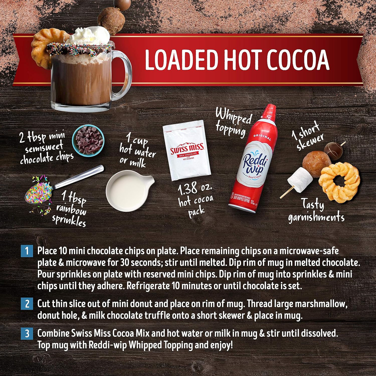 quick-dissolving powder that mixes smoothly with just 8 oz of hot water or milk