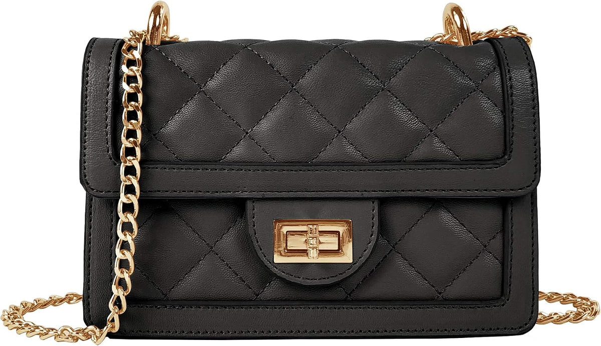 quilted exterior with designer-inspired stitching