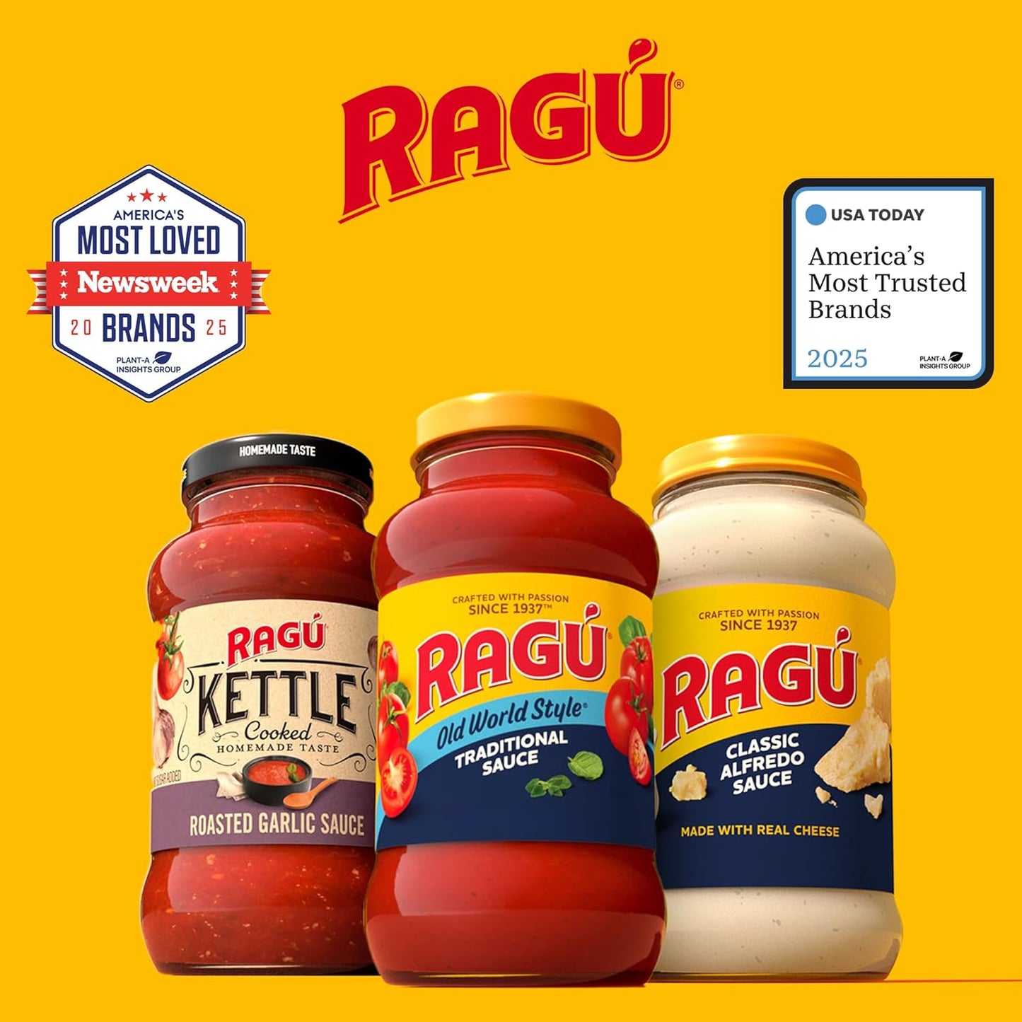 Ragu Old World Style Traditional Sauce, Made with Olive Oil, Pantry Staple for Italian Family Dinners, 45 oz