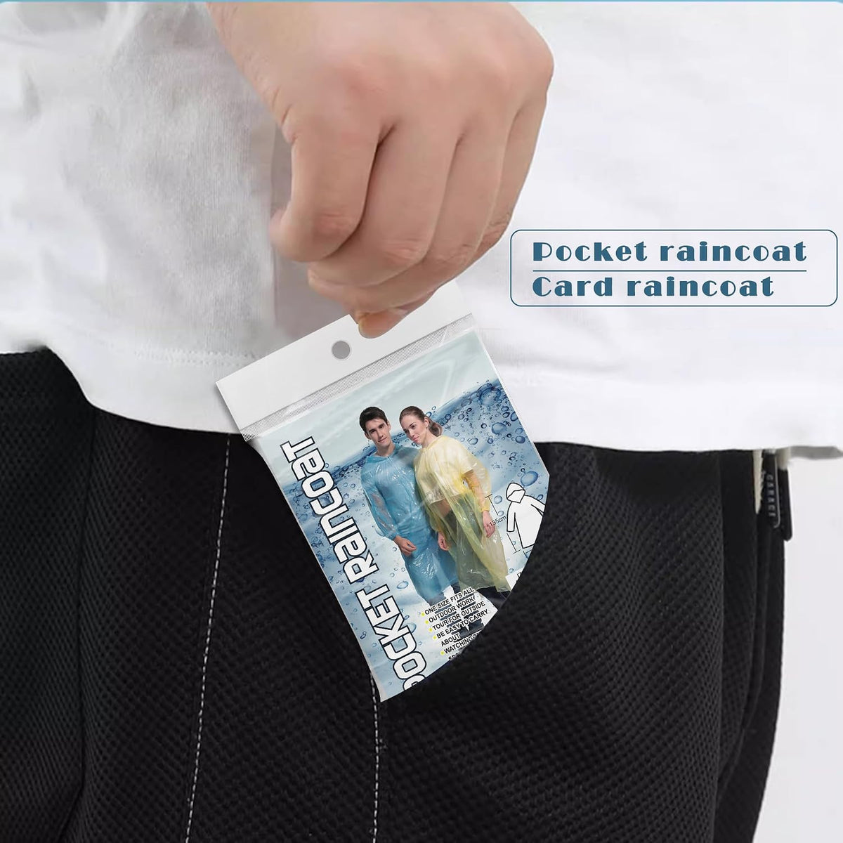 RainAway Family Emergency Poncho Pack for 72-Hour Kits and Power Outages
