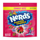 NERDS Juicy Gummy Clusters – Valentine's Day Gift Box Stuffer for Her, Sweet and Sour Candy Surprise, 7.15 oz