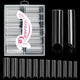 120PCS Clear 2XL C Curve Tips