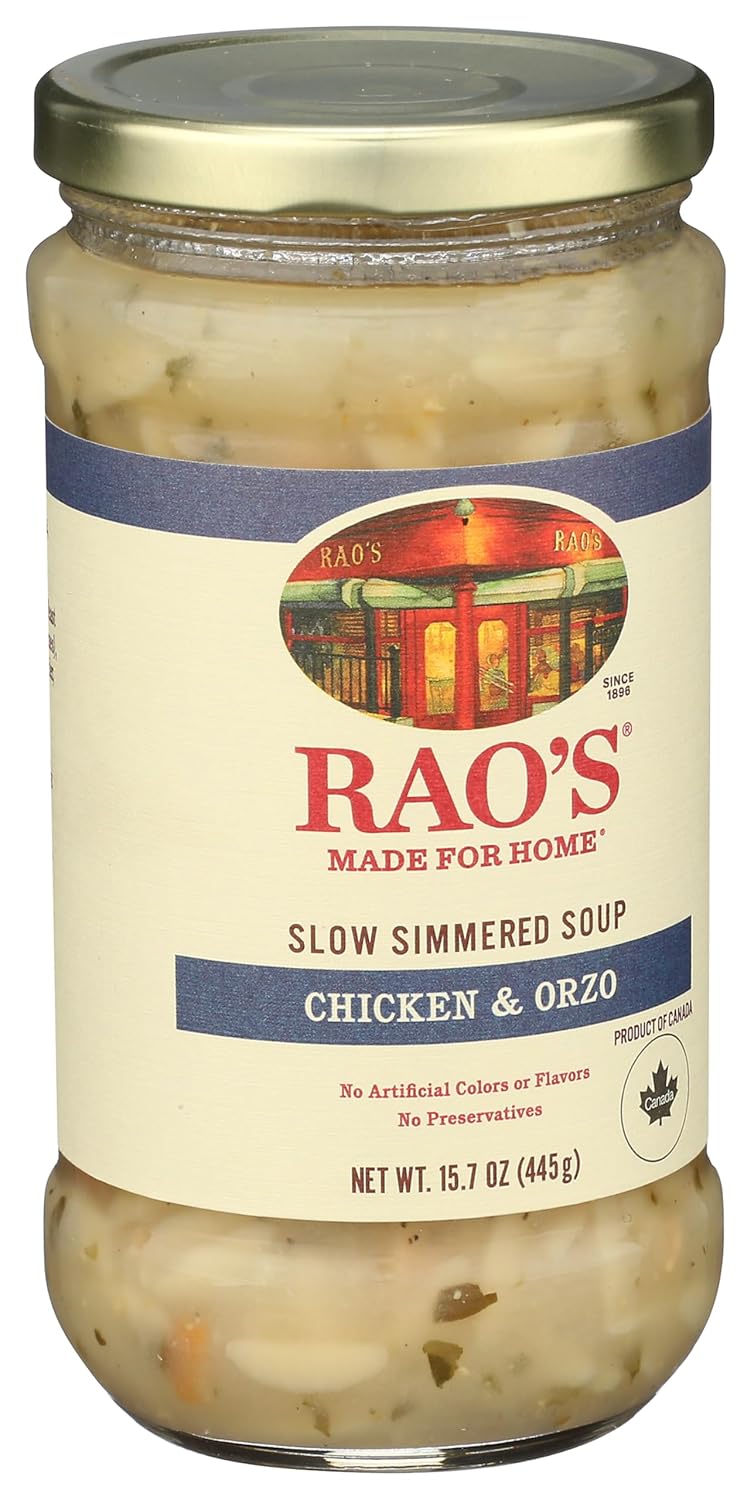 Rao's Made for Home Chicken Orzo Soup – Thoughtful Gourmet Gift for the Italian Food Lover, Ready-to-Enjoy Pantry Treat