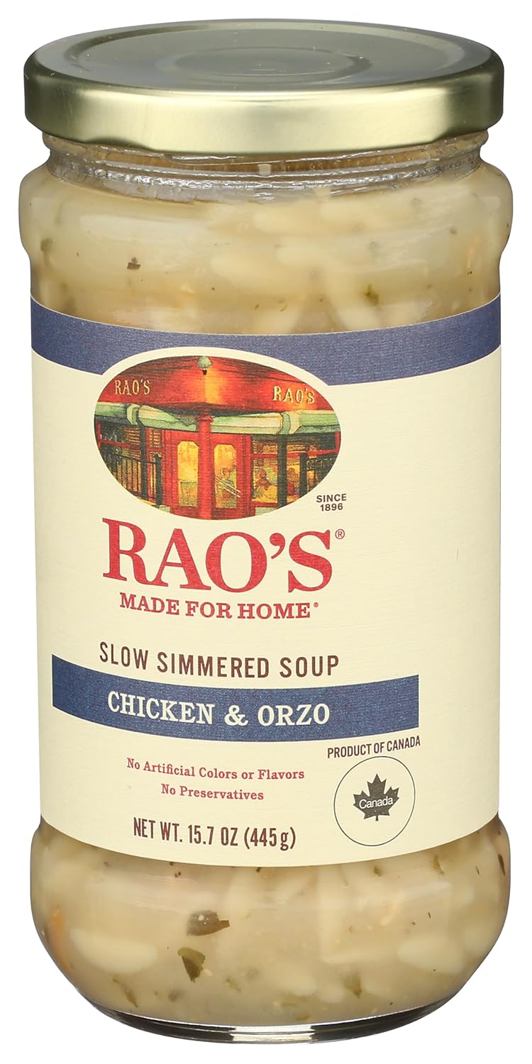 Rao's Made for Home Chicken Orzo Soup – Thoughtful Gourmet Gift for the Italian Food Lover, Ready-to-Enjoy Pantry Treat