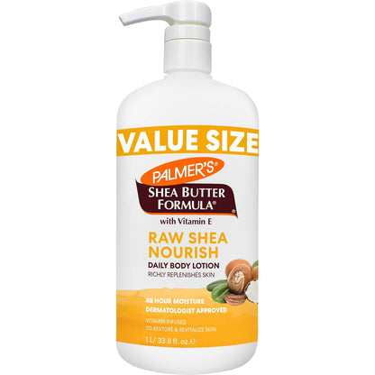 raw, sustainably sourced african shea butter as the primary moisturizing agent