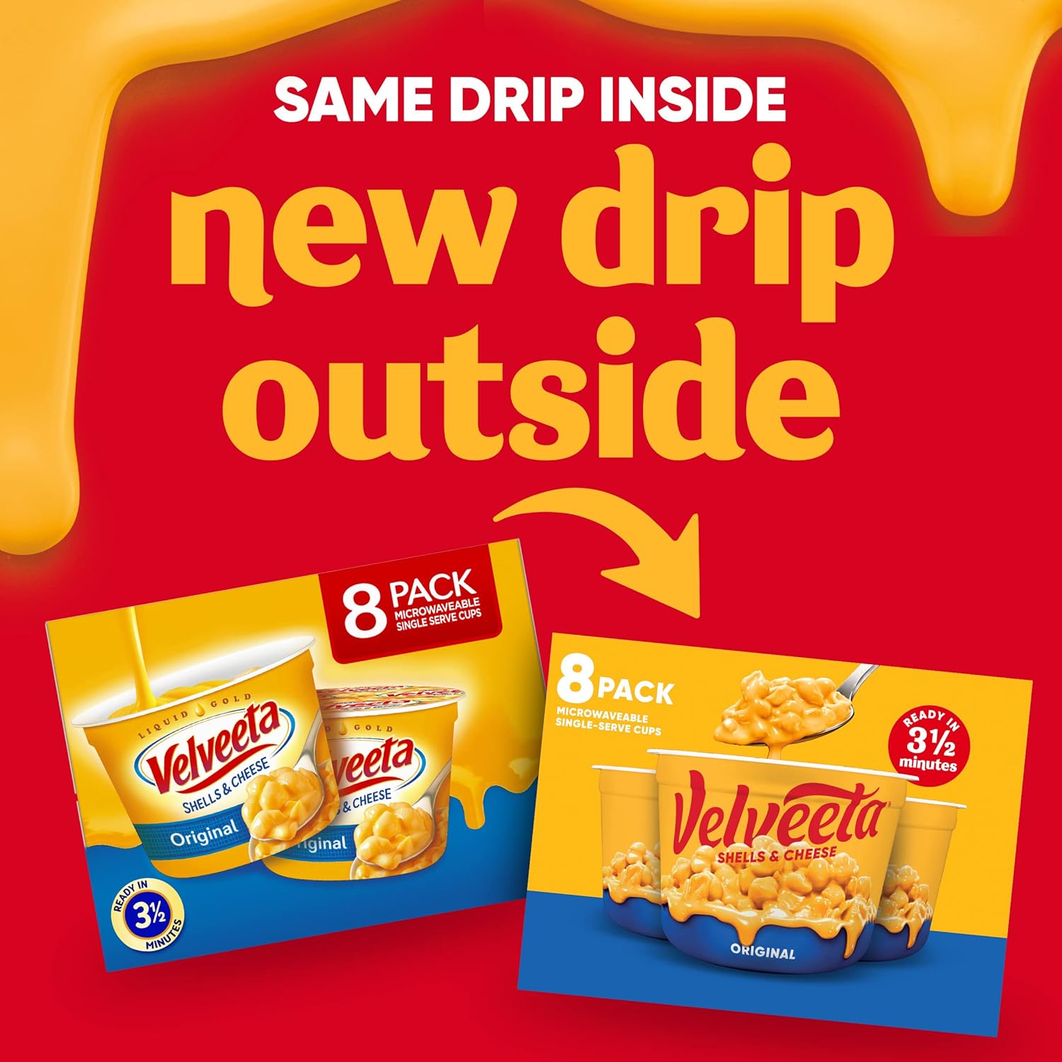 real cheese formulation highlighted on packaging