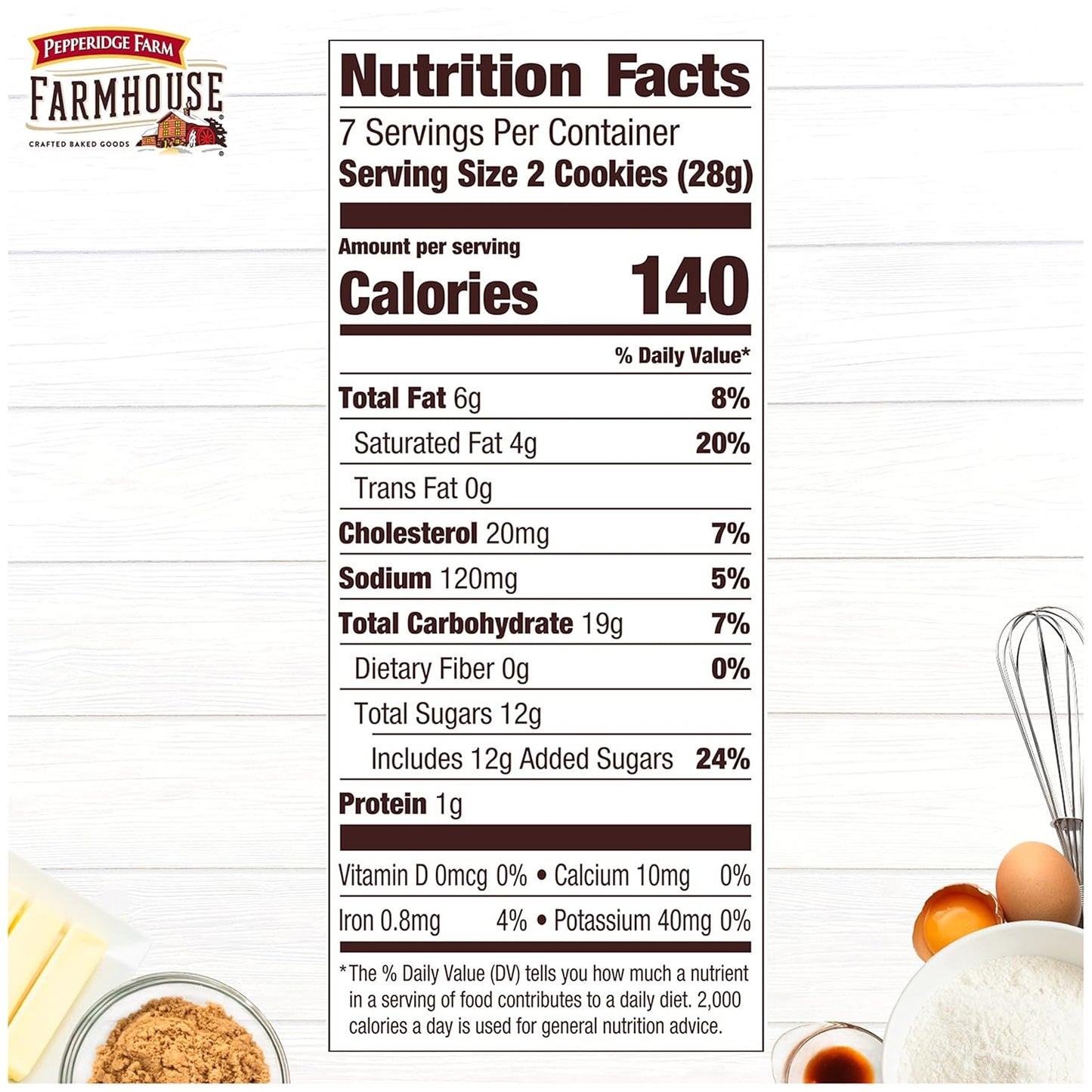 real ingredients: creamery butter, real eggs, real vanilla extract