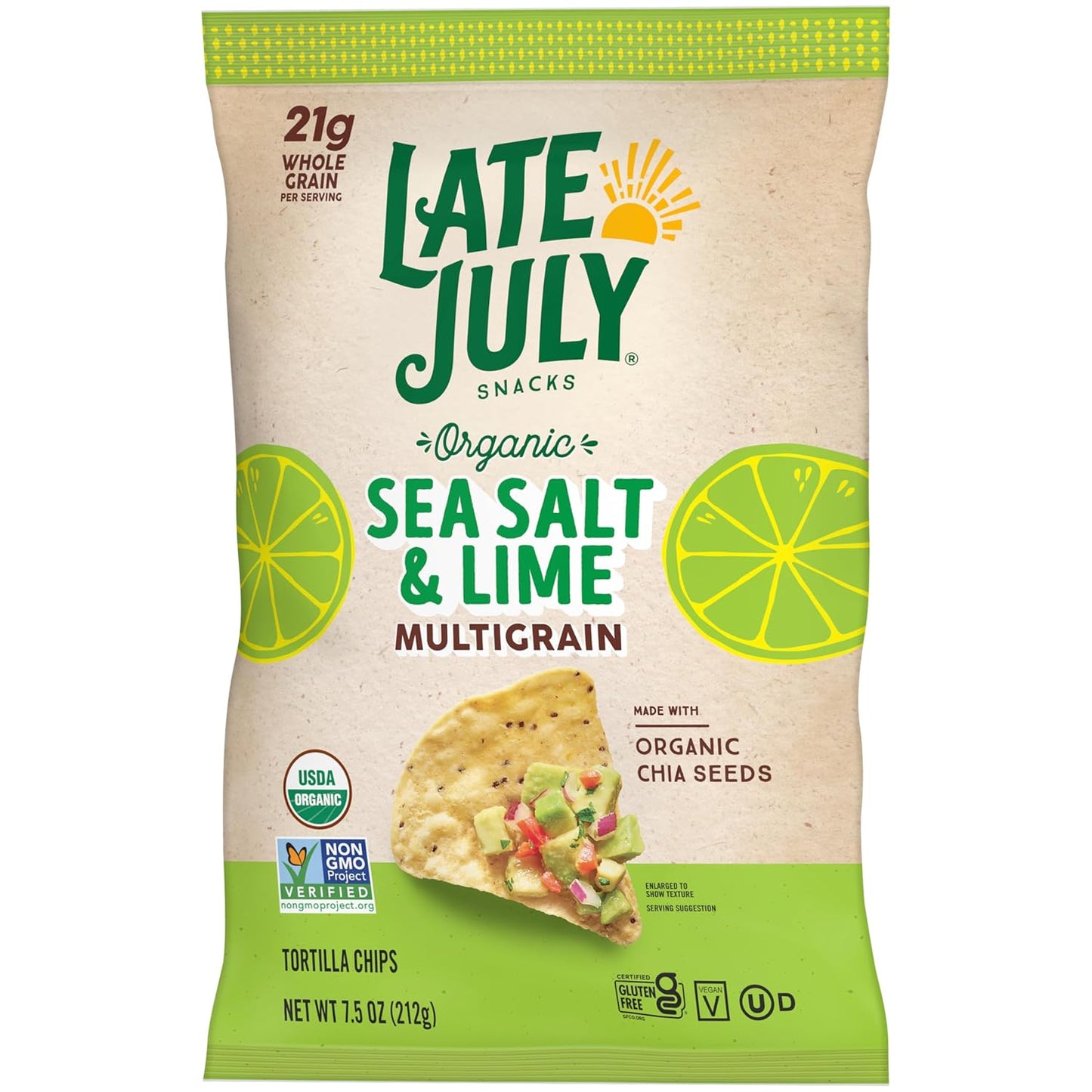 real lime flavoring in a 7.5-oz bag with approximately 8 servings