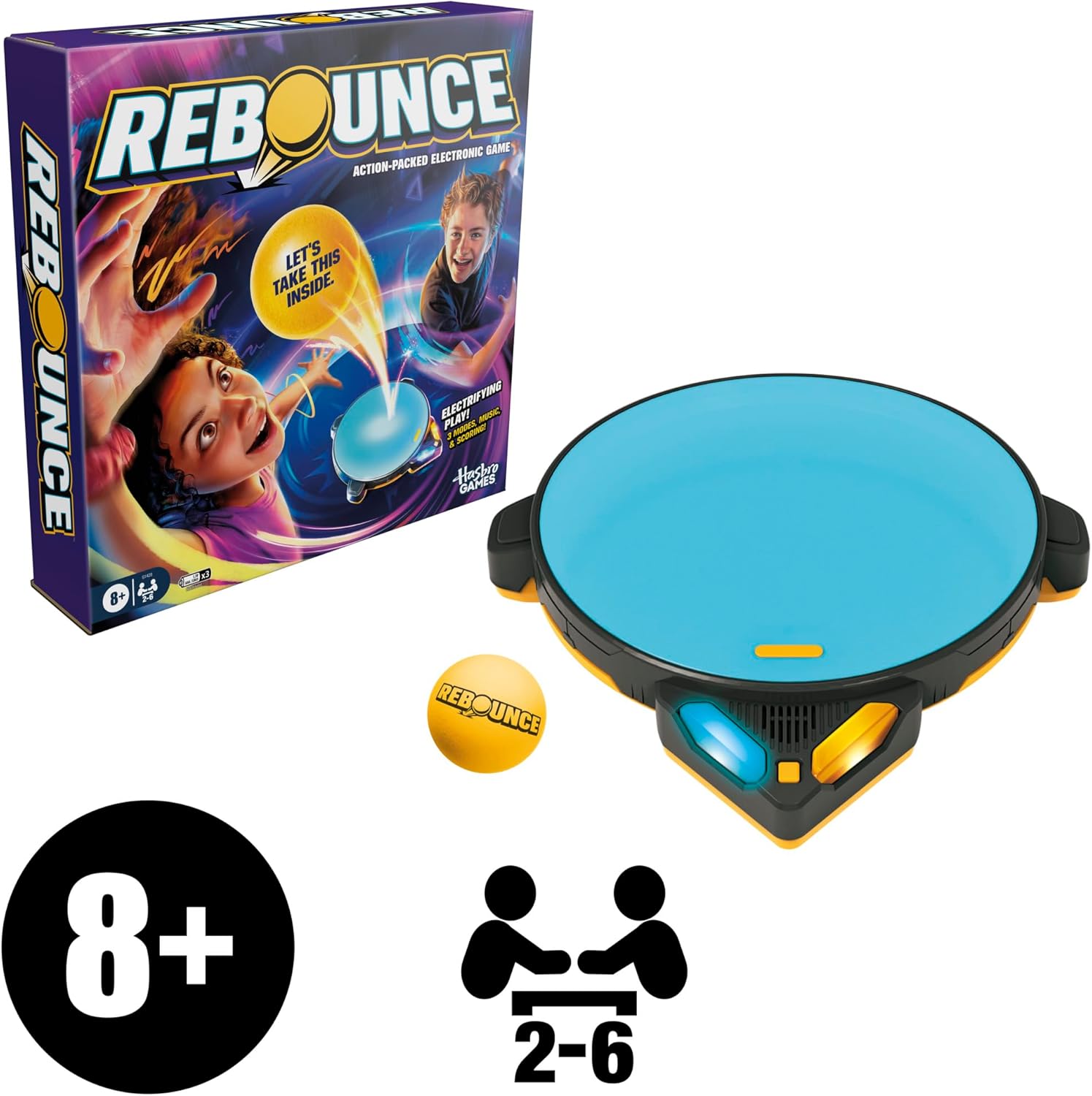 Rebounce Game | Top Birthday and Holiday Gift for Tweens and Teens Ages 8+ | Portable Electronic Bounce Game Under 10 Minutes of Fun