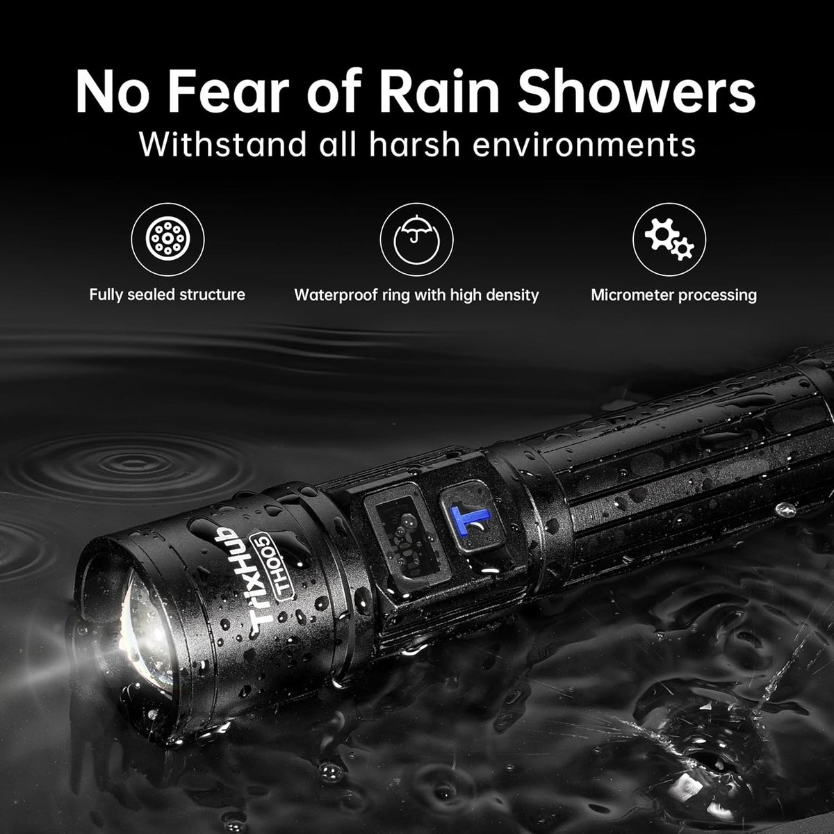 Rechargeable Flashlights 2 Pack USB C Fast Charging Holiday Gift for Men Dads Husbands Birthday Fathers Day Present