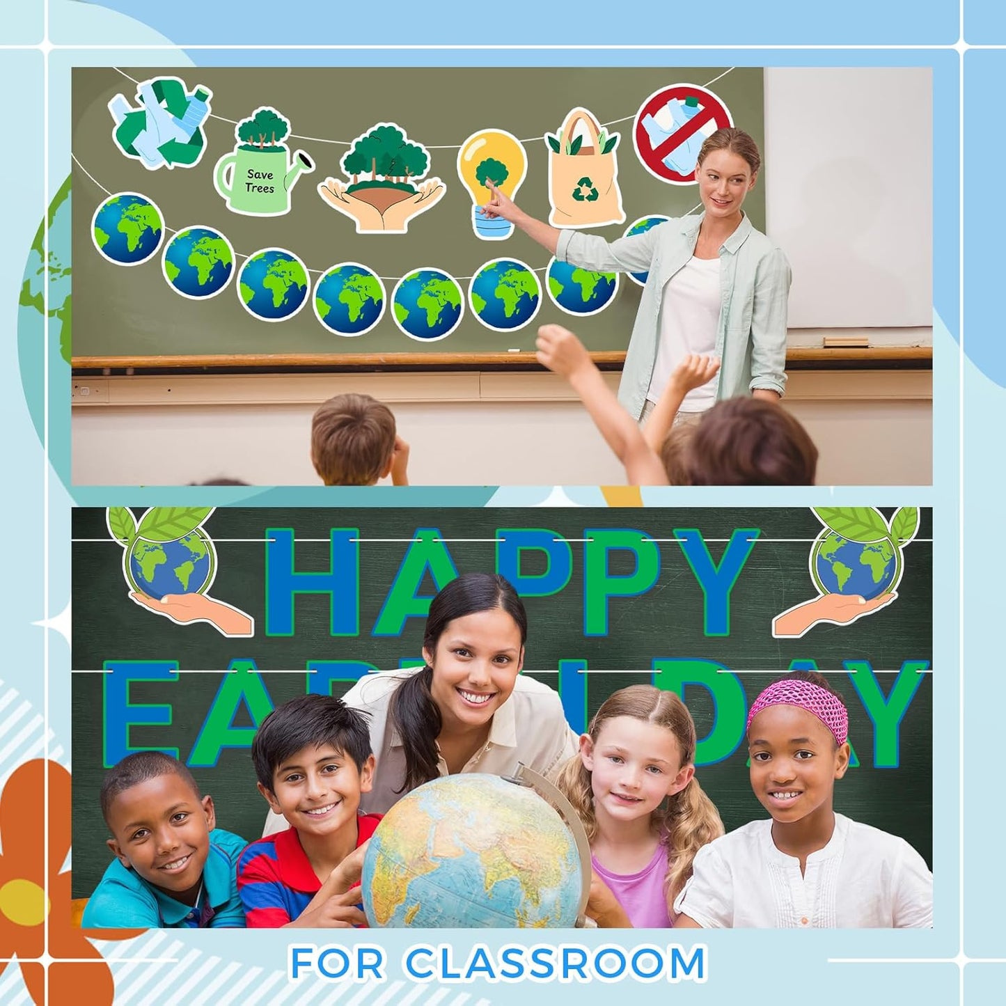 rectangular 8.07" x 8.07" banner format with wall-mount compatibility
