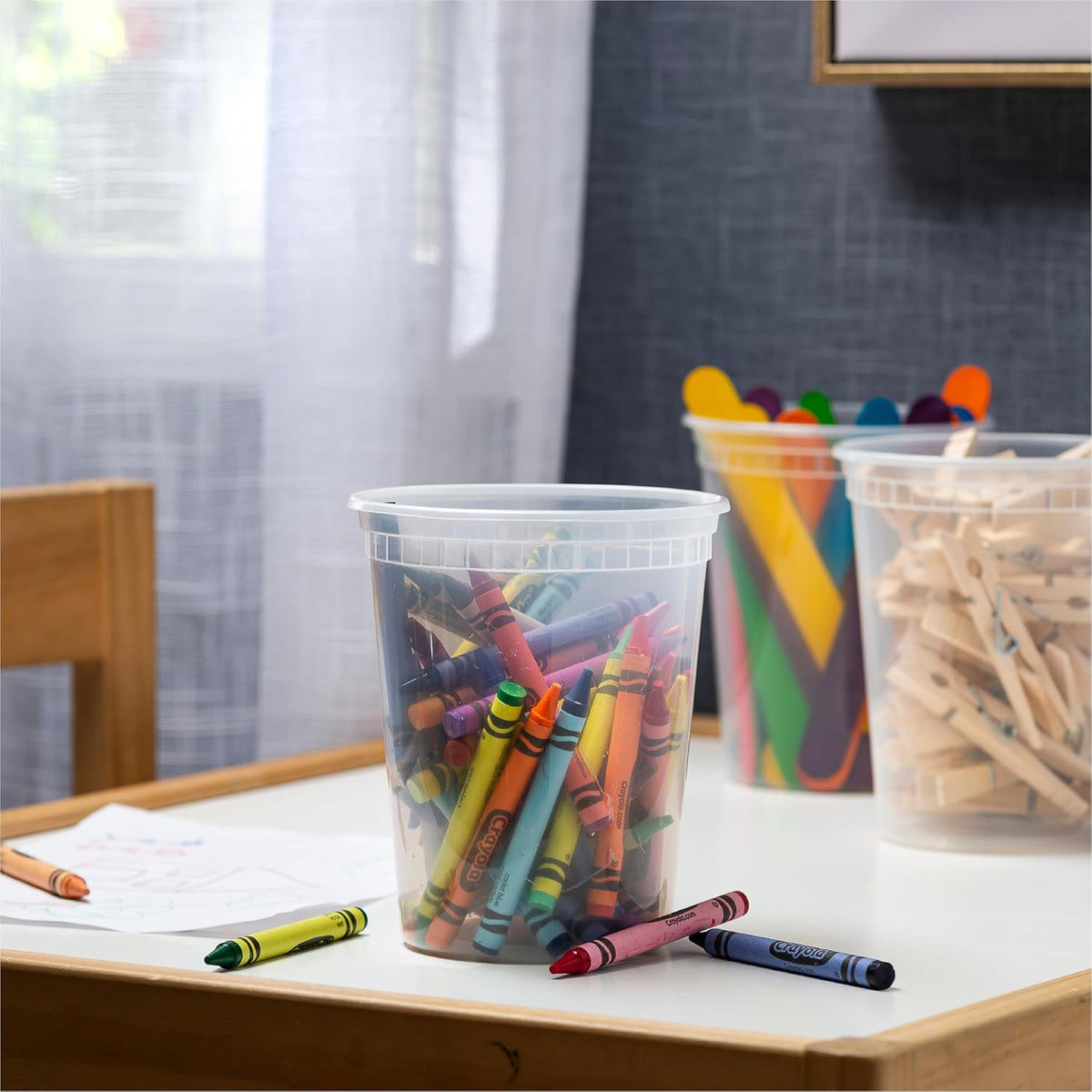 rectangular stackable shape for space-efficient storage