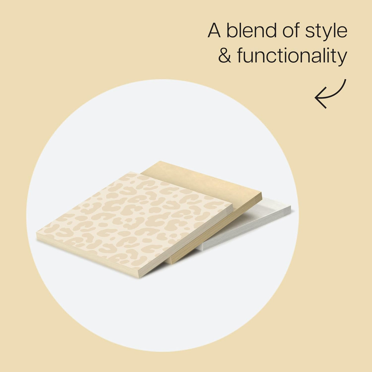recyclable paper material across all sheets