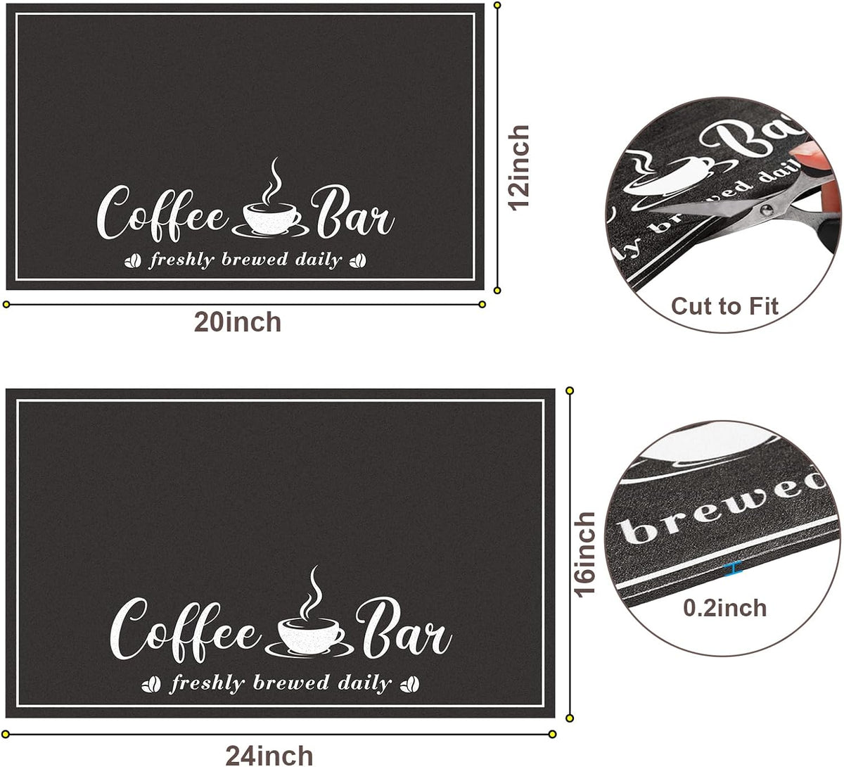 recyclable pu material with leaf-pattern design suited for coffee bar decor