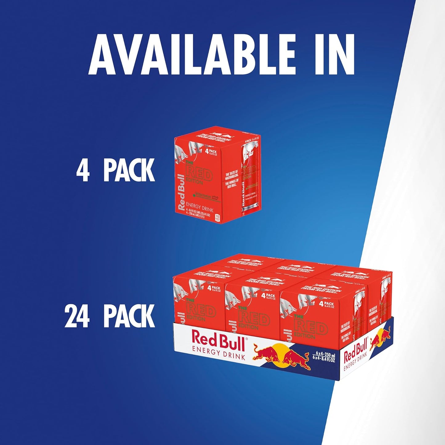 Red Bull Red Edition Watermelon Energy Drink – Holiday Stocking Stuffer for Students and Gamers
