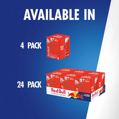 Red Bull Red Edition Watermelon Energy Drink – Holiday Stocking Stuffer for Students and Gamers