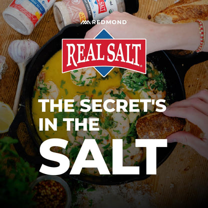 Redmond Real Sea Salt - Travel-Friendly Shaker for Camping and RV Meals, 10 oz