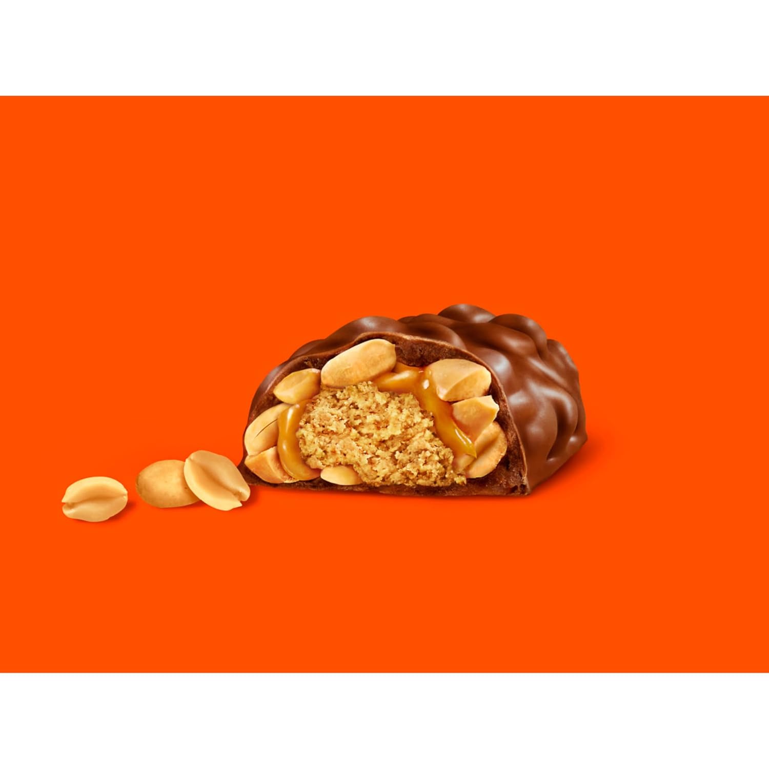 REESE'S NUTRAGEOUS Chocolate Peanut Butter Candy Bars – Valentine's Day and Christmas Holiday Gift for Coworkers, Individually Wrapped 18-Count Box
