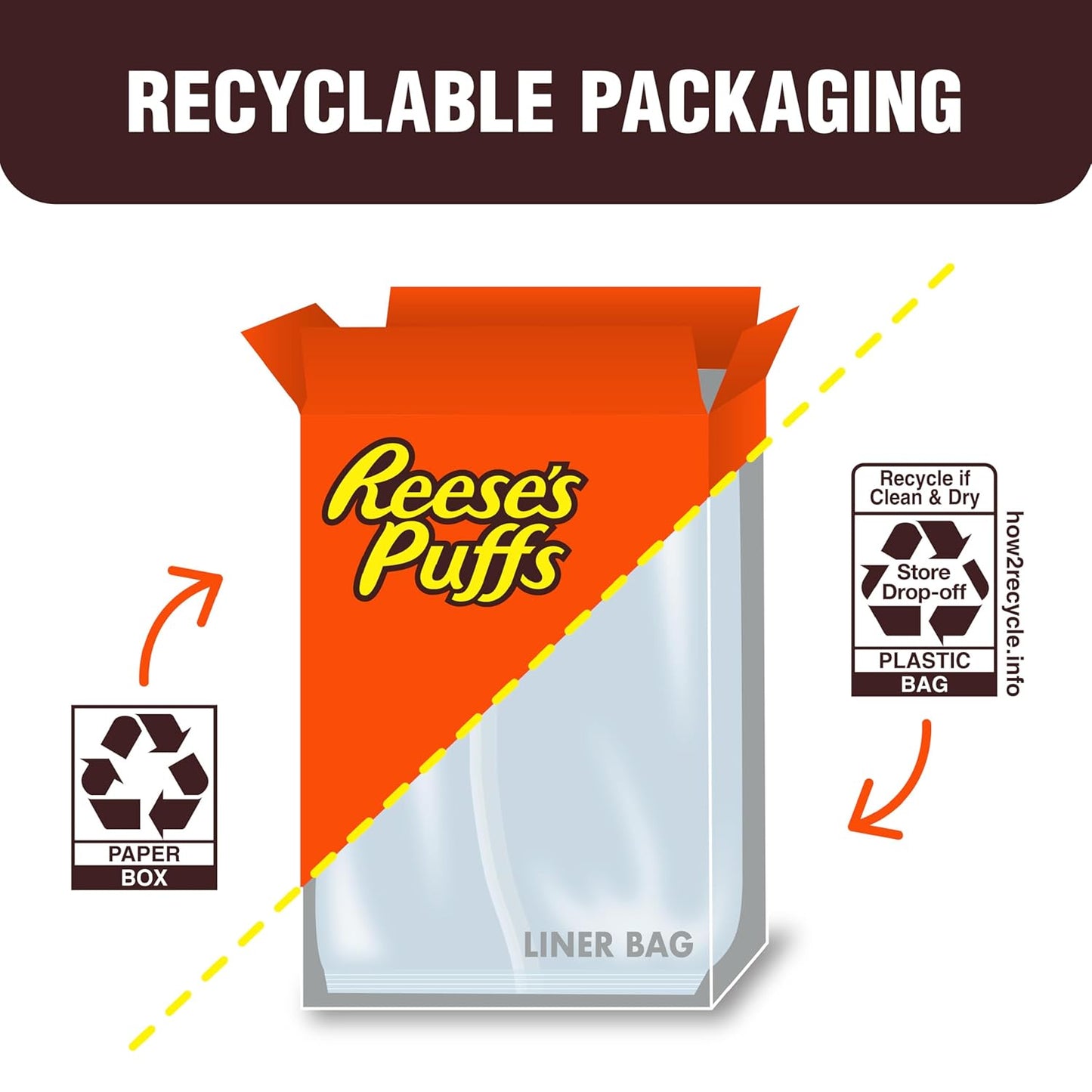 REESE'S PUFFS Cereal, 29 oz Mega Size – Camping Trip Pantry Staple for Trail Mix and Outdoor Breakfast Bowls