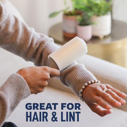 refillable handle compatible with scotch-brite lint roller refills for reuse