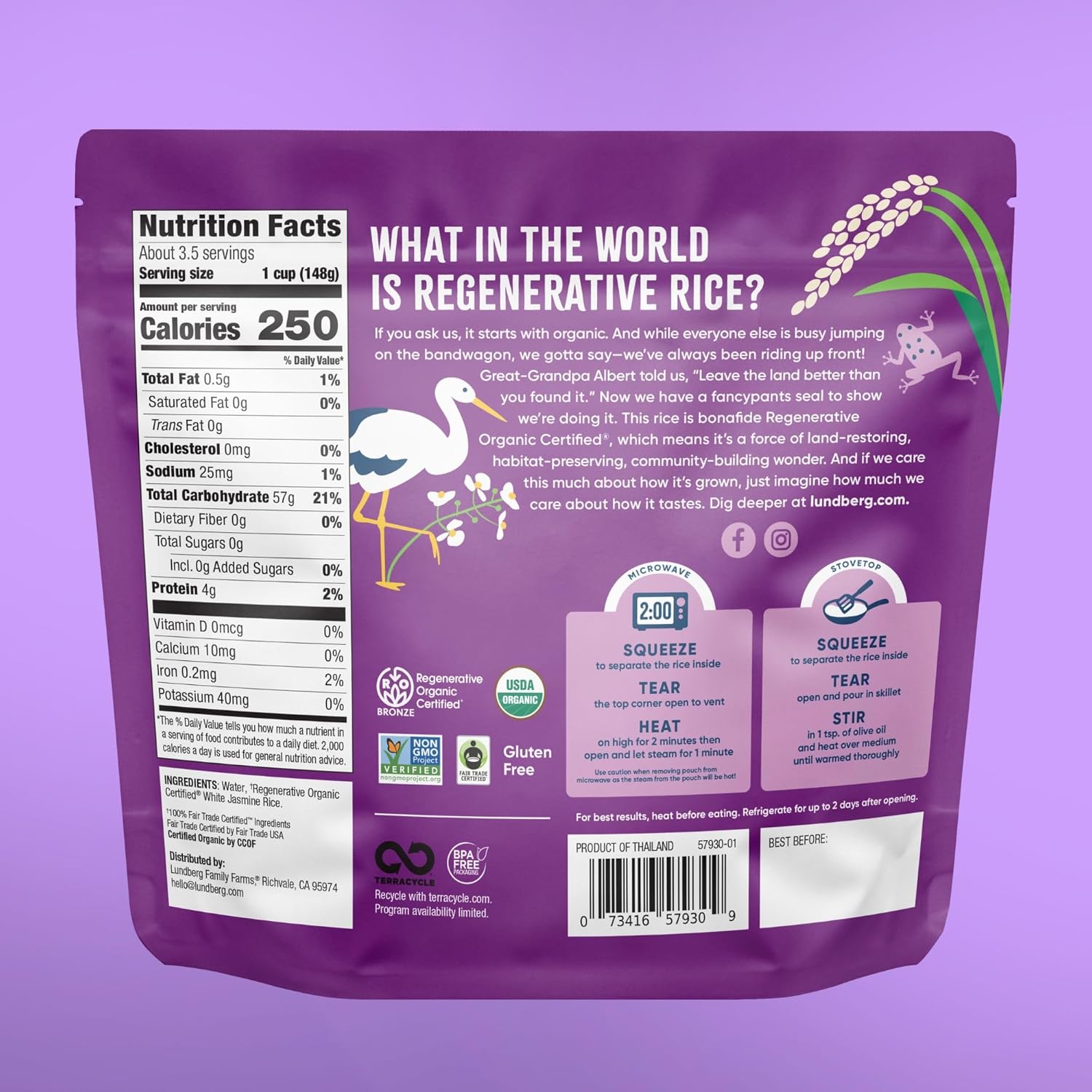 regenerative organic certified, usda organic, fair trade certified, and non-gmo project verified