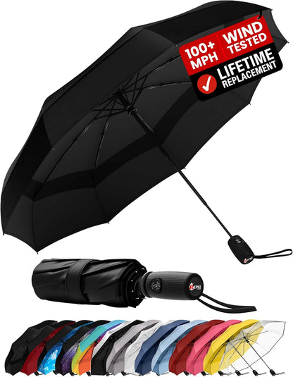 reinforced windproof frame rated to withstand 100mph gusts