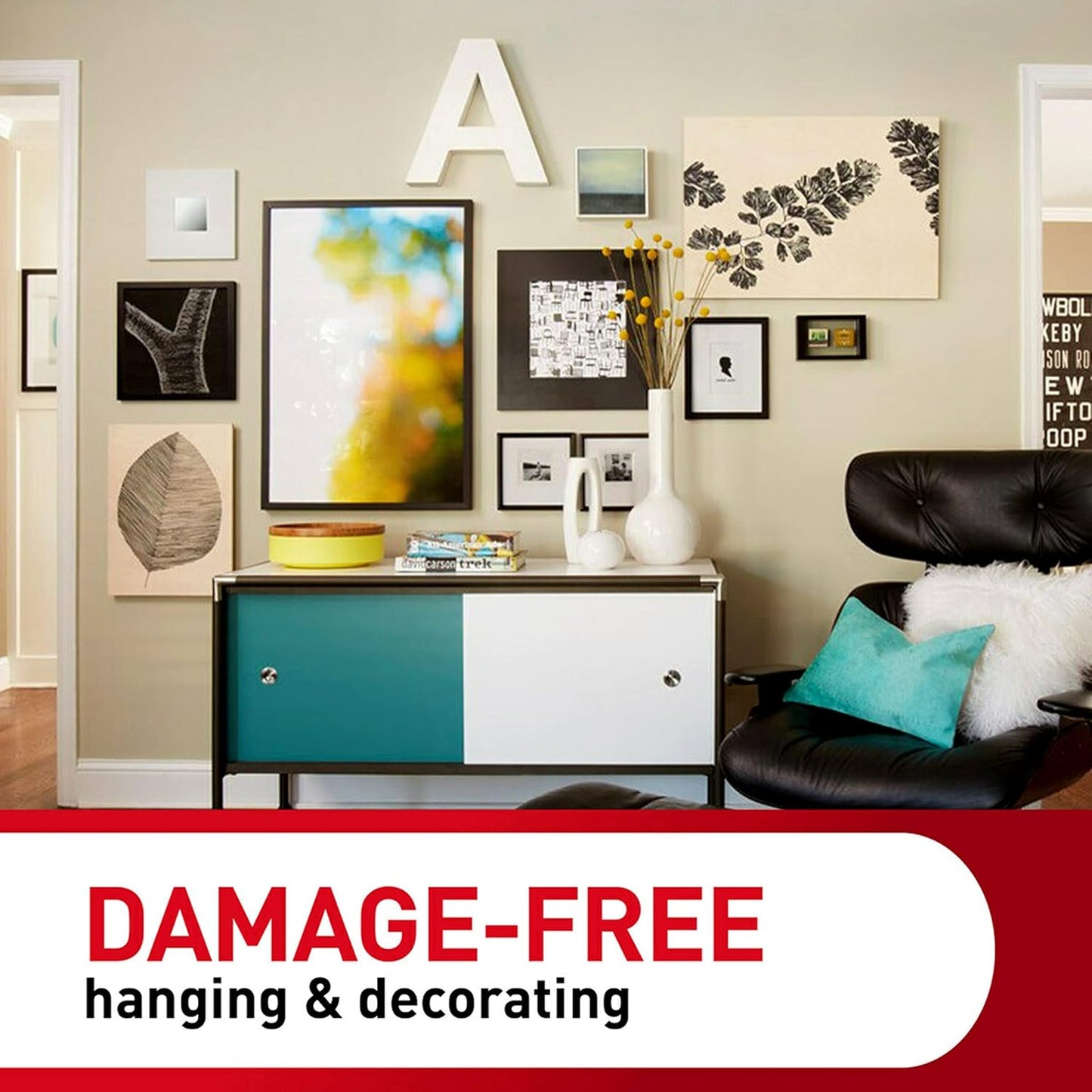 removable adhesive that pulls off cleanly without residue or wall damage