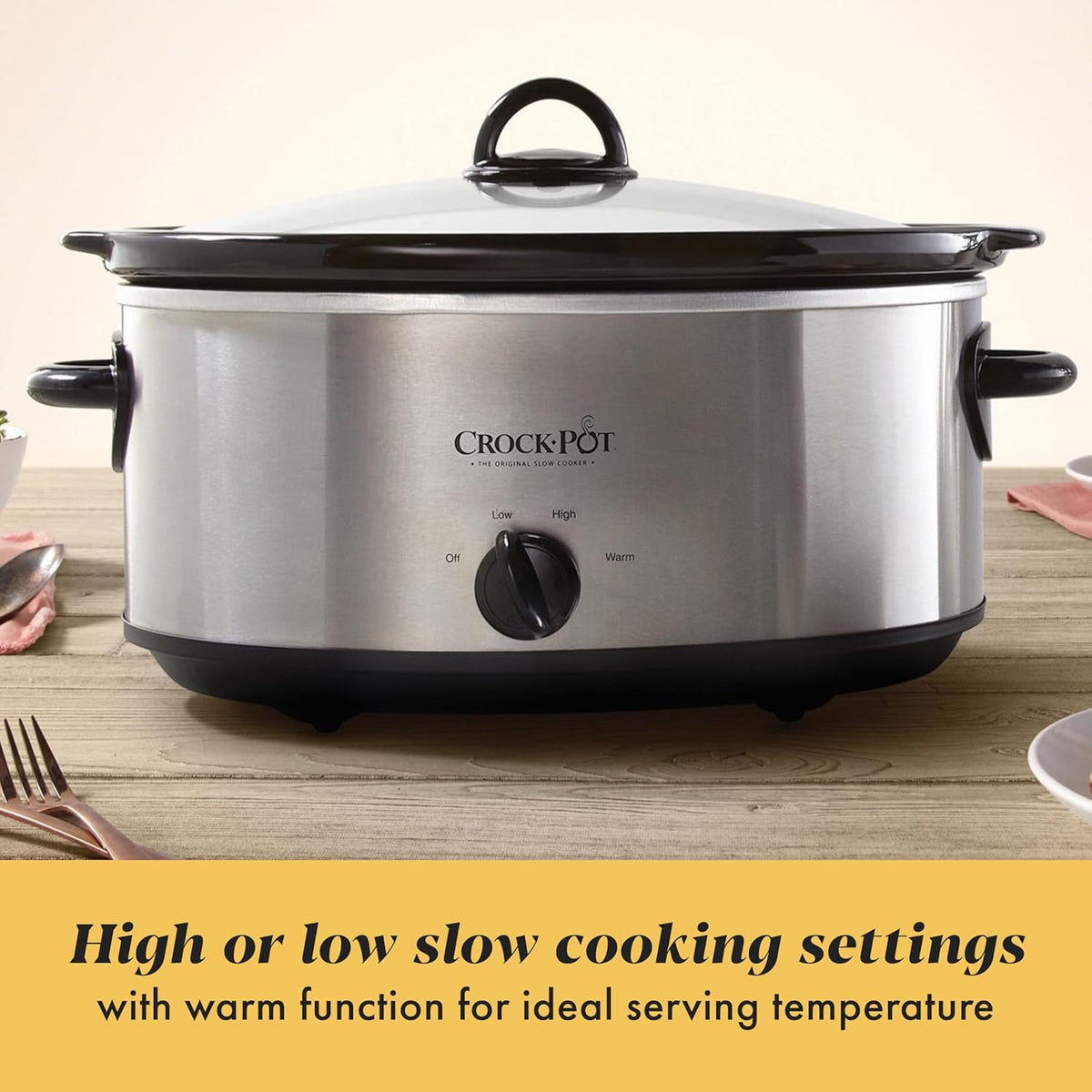 removable dishwasher-safe stoneware insert and lid for one-pot cooking and easy cleanup