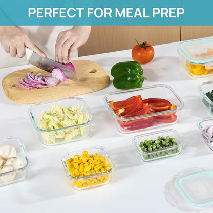 removable silicone gasket paired with 4-hinge snap-lock lids for airtight, leak-proof seal