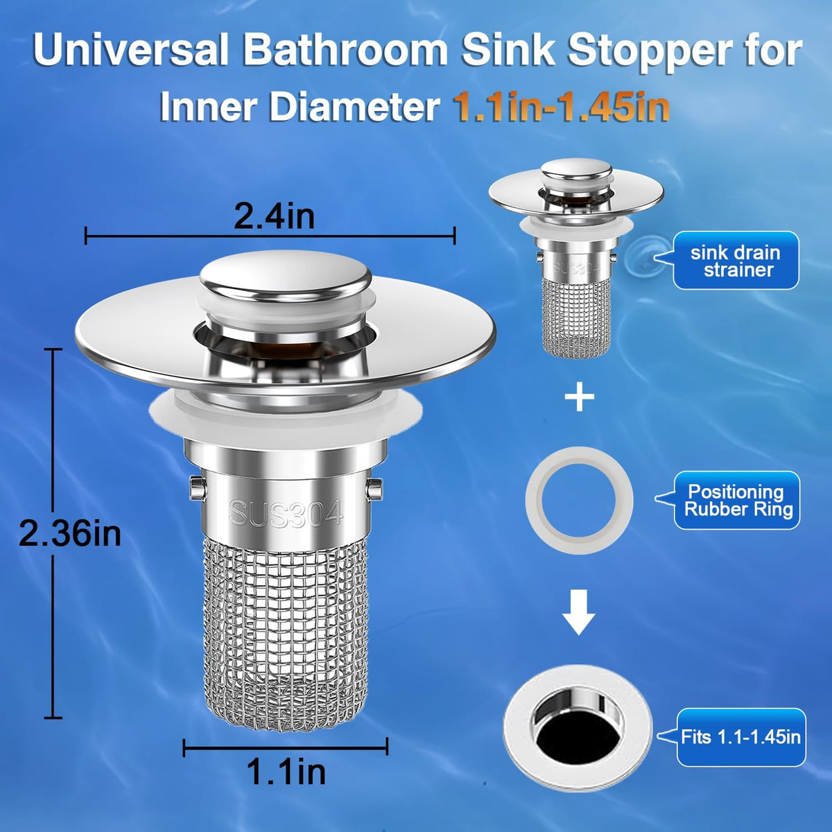 removable stainless steel strainer basket for easy cleaning