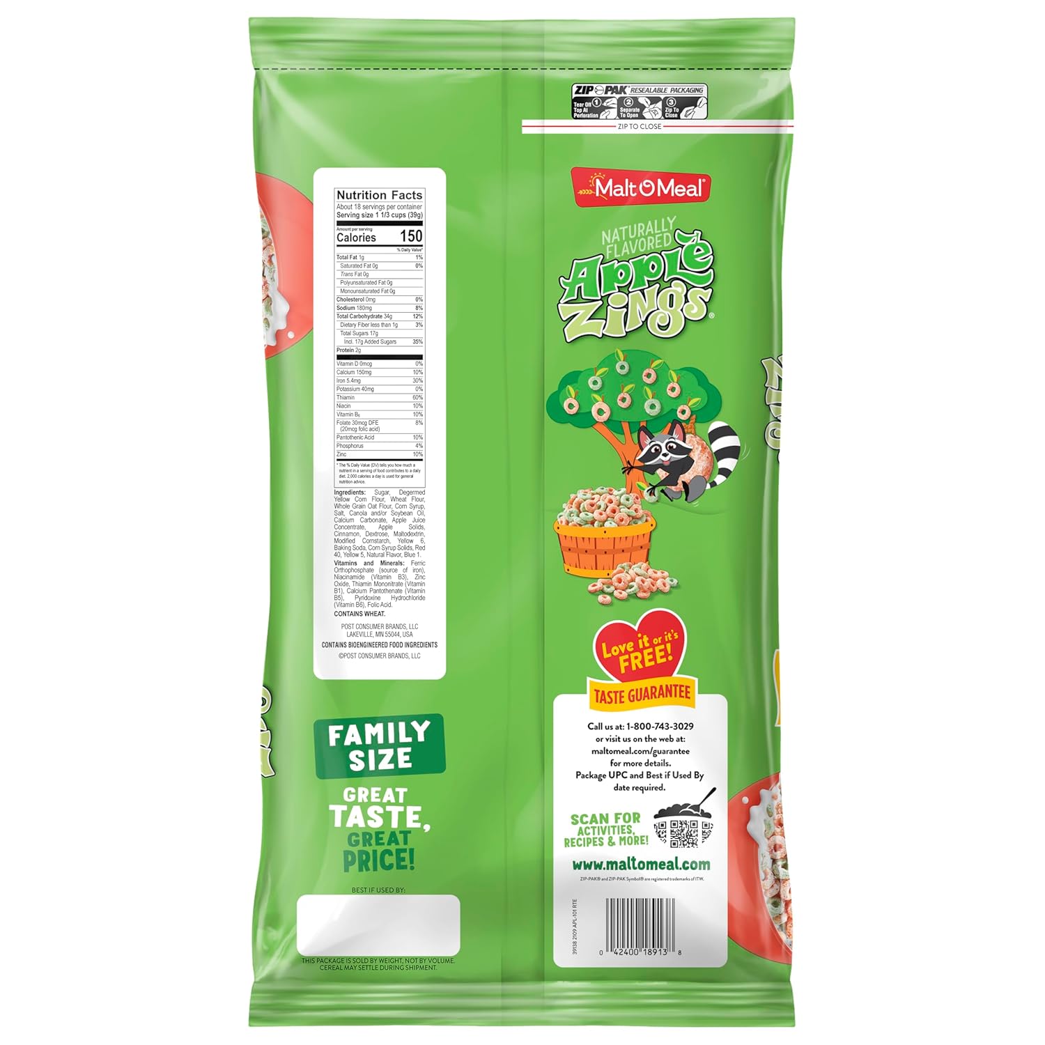 resealable packaging designed to maintain freshness and crunch