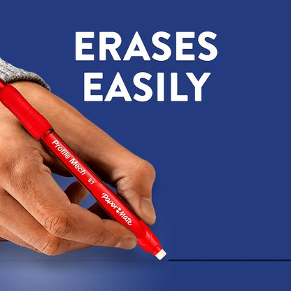 retractable click mechanism to protect pockets and lead
