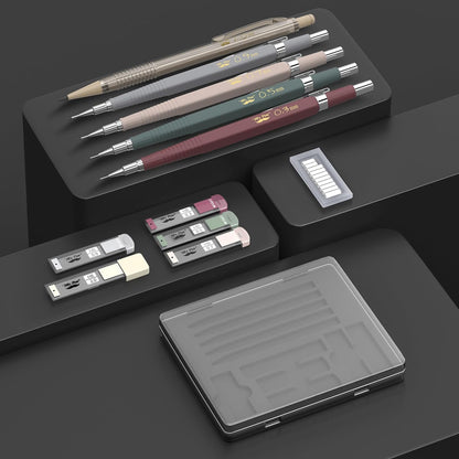 retractable closure and well-balanced plastic body for controlled writing