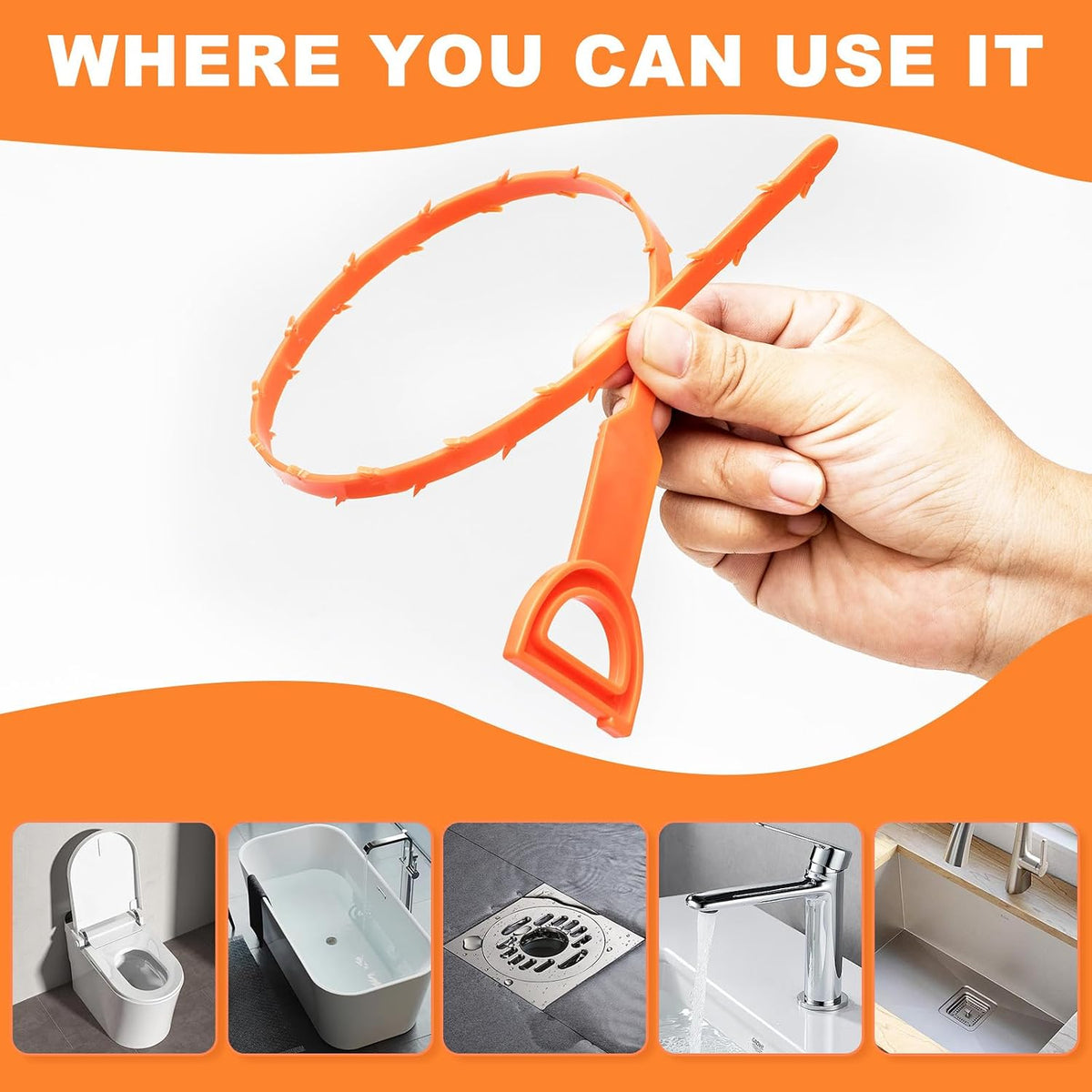 reusable construction supporting repeated use across multiple drains