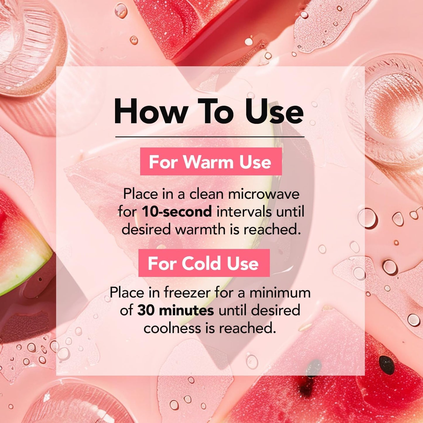 reusable design for repeated hot and cold applications