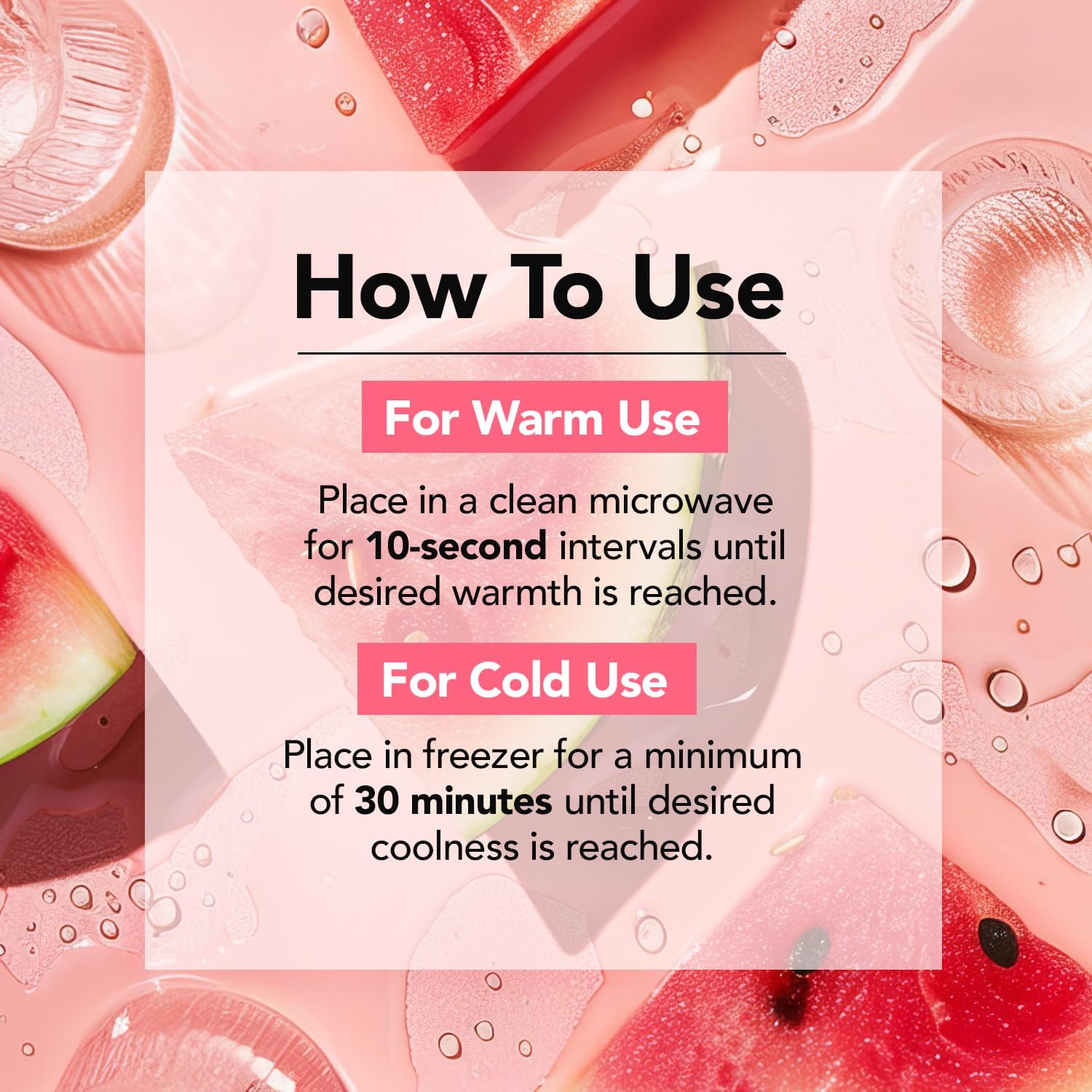 reusable design for repeated hot and cold applications