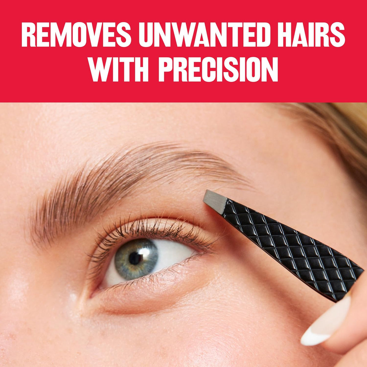 Revlon Expert Slant Tip Tweezer – Mindful Nightly Grooming Companion, Slant Tip Precision Plucker