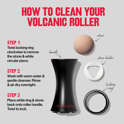 Revlon Volcanic Face Roller – Thoughtful Birthday Gift for Her, Travel-Friendly Shine Control