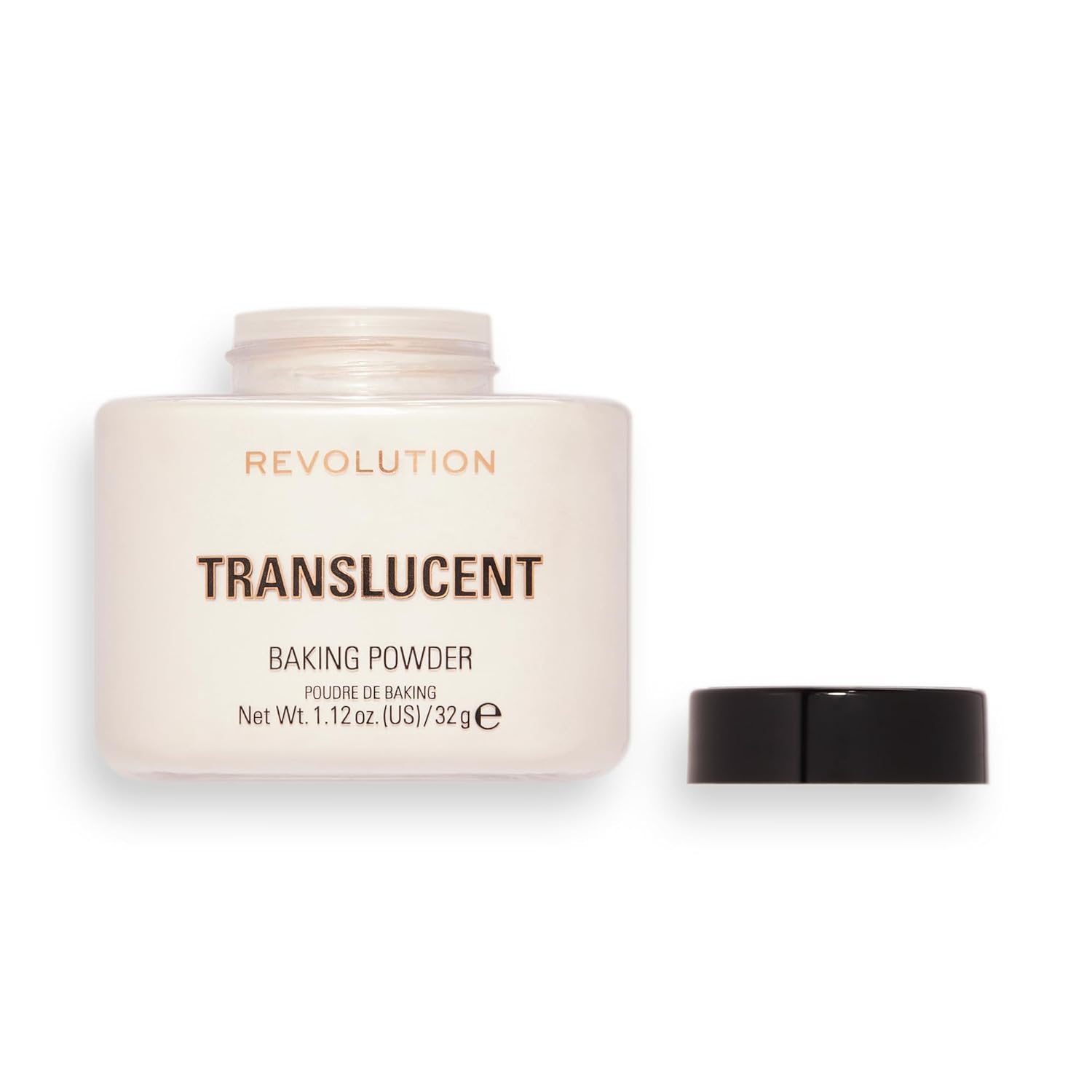 Revolution Loose Baking Powder – Midday Office Touch-Up Powder, Shine-Control Translucent Setting Powder