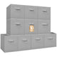 Gray - 10.5" x 10.5" x 11" - 10